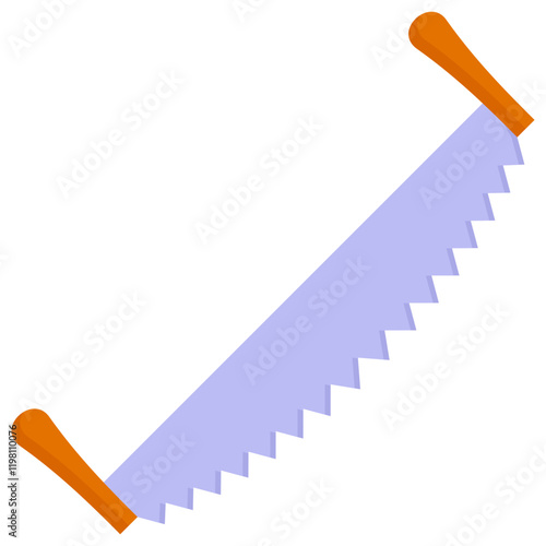 Two Handed Saw Icon
