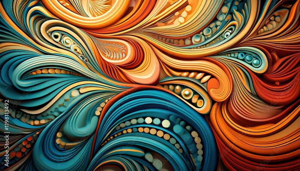 Vibrant Abstract Patterns Amidst a Dynamic MultiColored Background, Exploring the Depth and Complexity of Colors and Textures. Vibrant Abstract Patterns Amidst a Dynamic MultiColored Background, Exploring the Depth and Complexity of Colors and Textures.