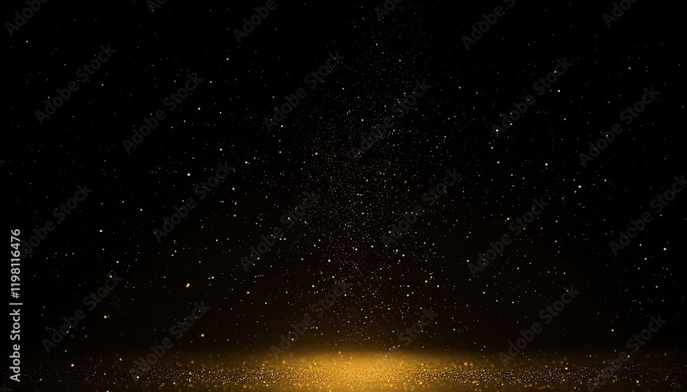 Obraz premium Golden Dust: A Celestial Sparkle