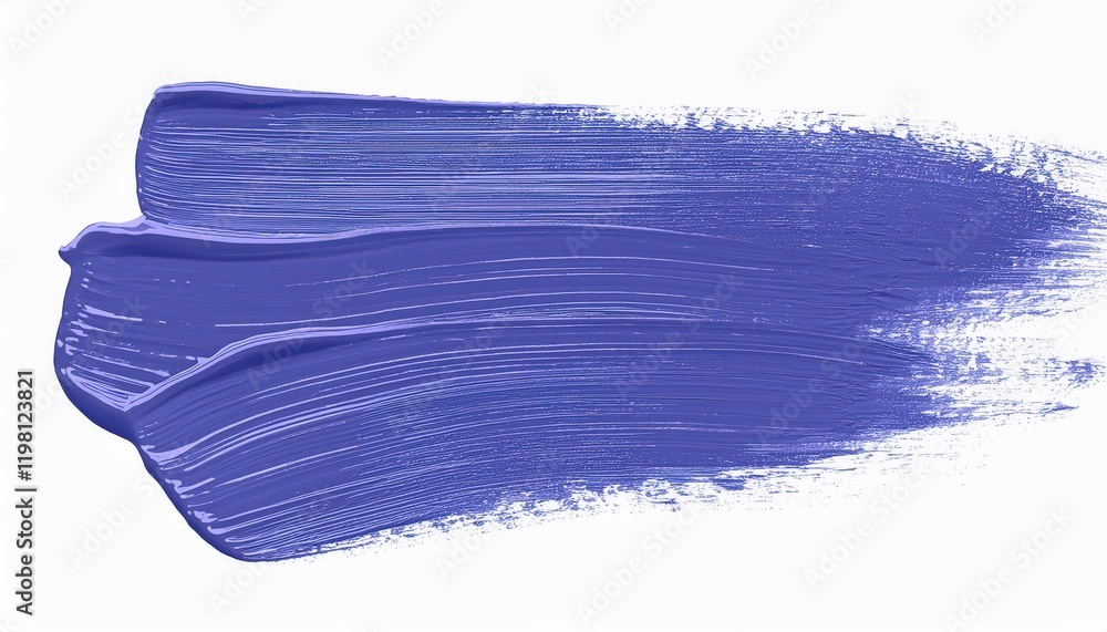 Vibrant Brush Strokes Capturing Very Peri, the Color of the Year , Against a Pure White Backdrop A Captivating Abstraction Vibrant Brush Strokes Capturing Very Peri, the Color of the Year , Against a Pure White Backdrop A Captivating Abstraction