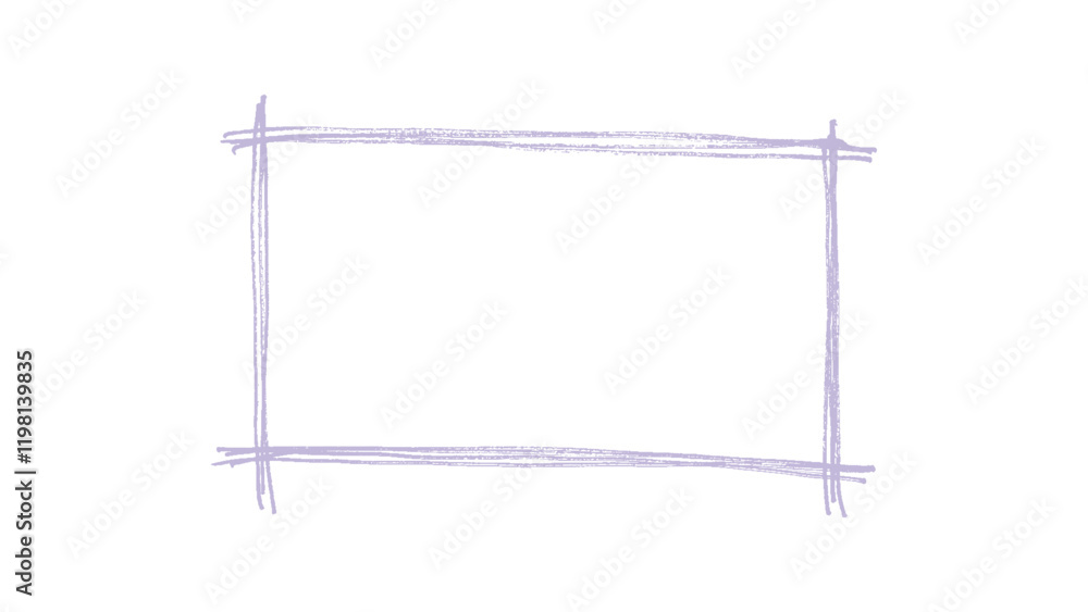Rectangular frame lines drawn by hand with pencil texture, doodle hand-drawn highlight rectangles, Hand drawn pencil or chalk square borders. Rectangular frame lines drawn by hand with pencil texture, doodle hand-drawn highlight rectangles, Hand drawn pencil or chalk square borders.