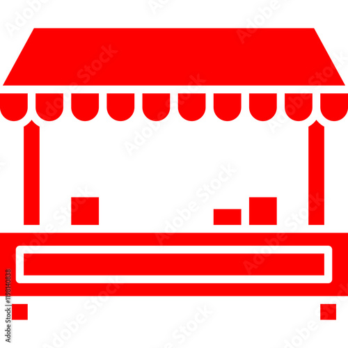 Tuck SHop icon single vector illustration