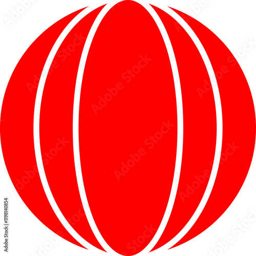 Ball icon single vector illustration