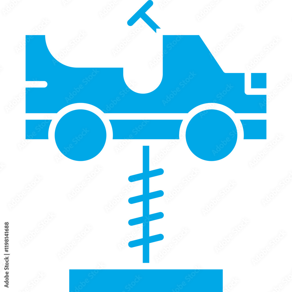 Cars Swing icon single vector illustration Cars Swing icon single vector illustration