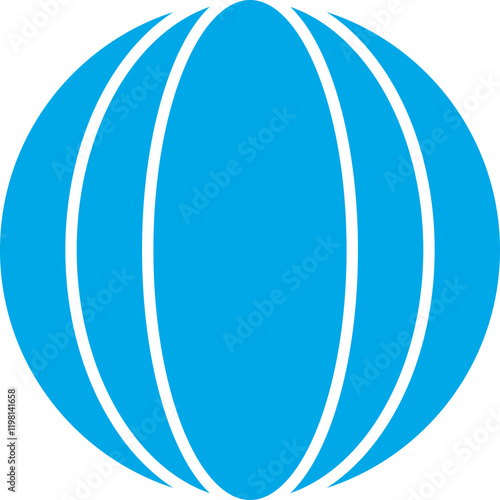 Ball icon single vector illustration