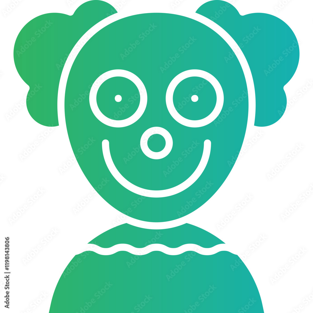 Clown icon single vector illustration Clown icon single vector illustration