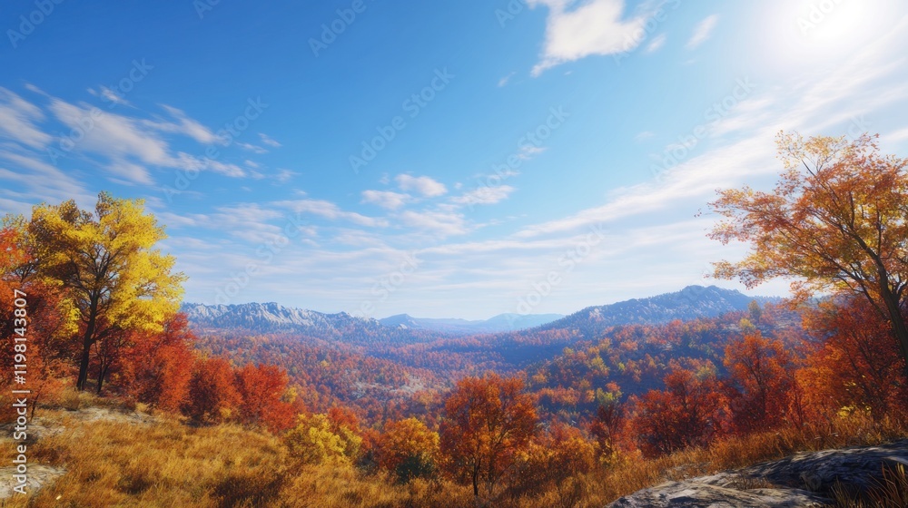 Autumnal Mountain Landscape Autumnal Mountain Landscape