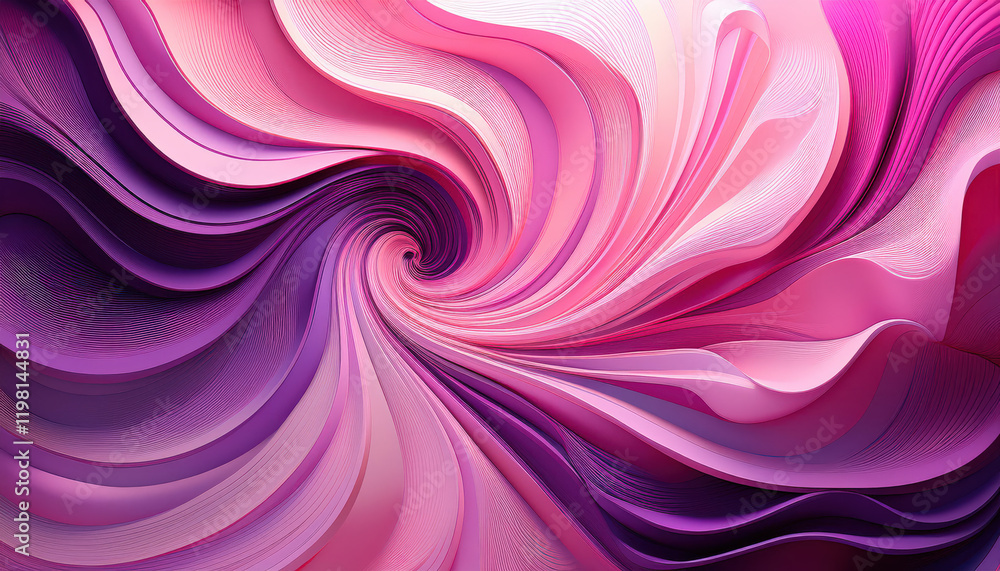 Obraz premium A soft abstract swirling background in shades of pink and purple, creating a dreamy, artistic atmosphere perfect for creative projects, art displays, or visually captivating designs. 