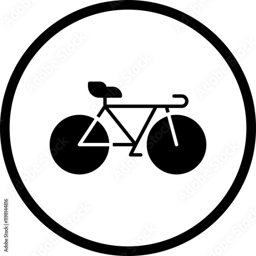 Bicycle icon single vector illustration