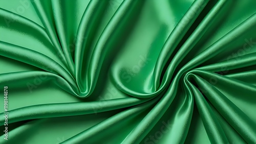 green silk background