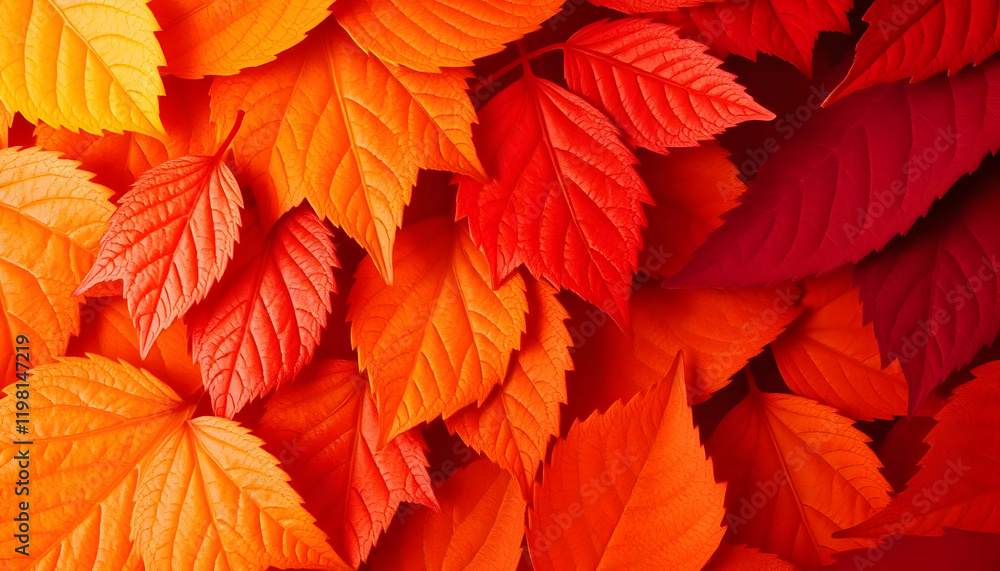 A Vibrant Tapestry of Autumn Leaves in Shades of Orange, Red, and Yellow A Vibrant Tapestry of Autumn Leaves in Shades of Orange, Red, and Yellow