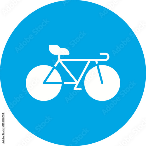 Bicycle icon single vector illustration