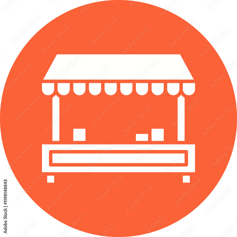 Tuck SHop icon single vector illustration