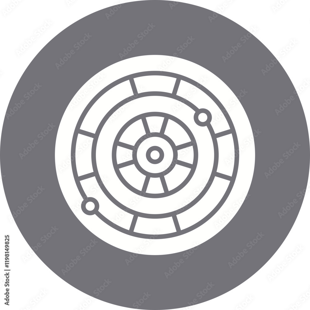 Dartboard icon single vector illustration Dartboard icon single vector illustration