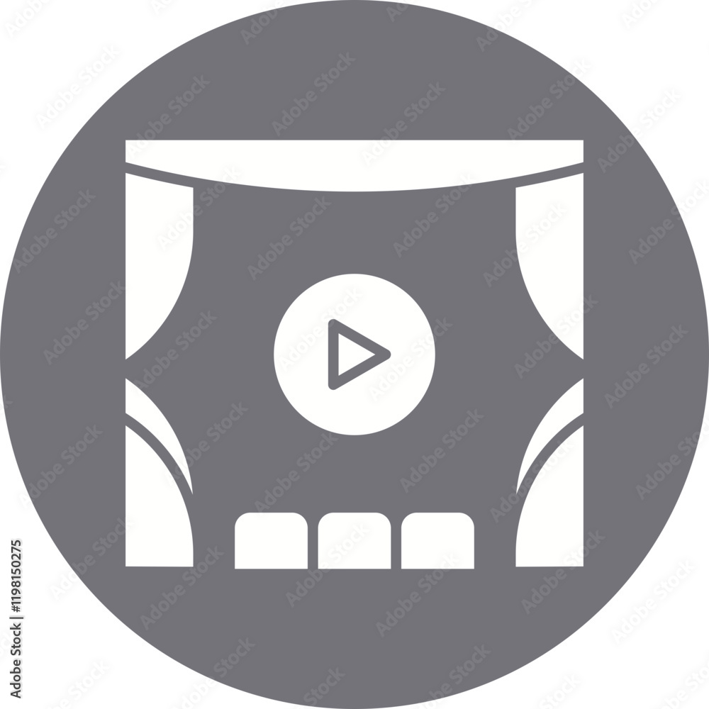 Theatre icon single vector illustration Theatre icon single vector illustration
