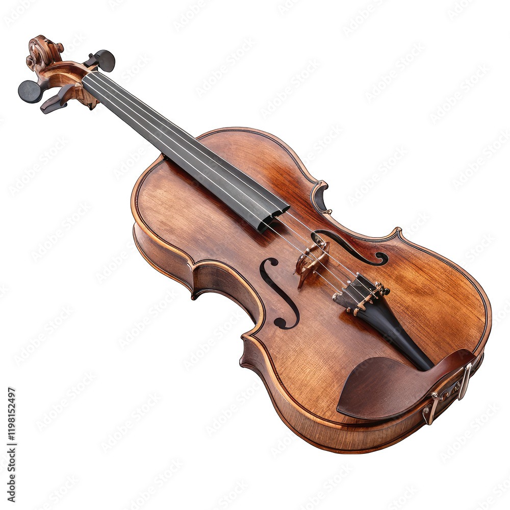 Fototapeta premium violin isolated on white background