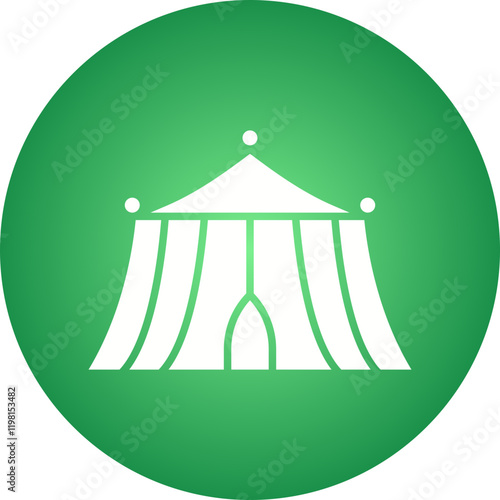 Circus Tent I icon single vector illustration
