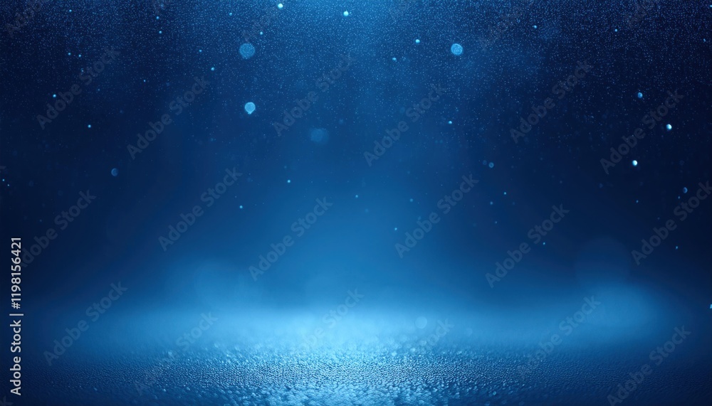 Fototapeta premium Abstract Blue Sparkle Background: Celestial Night
