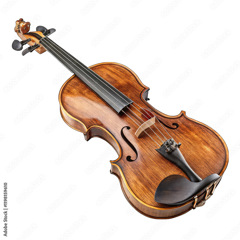 Fototapeta premium violin isolated on white background