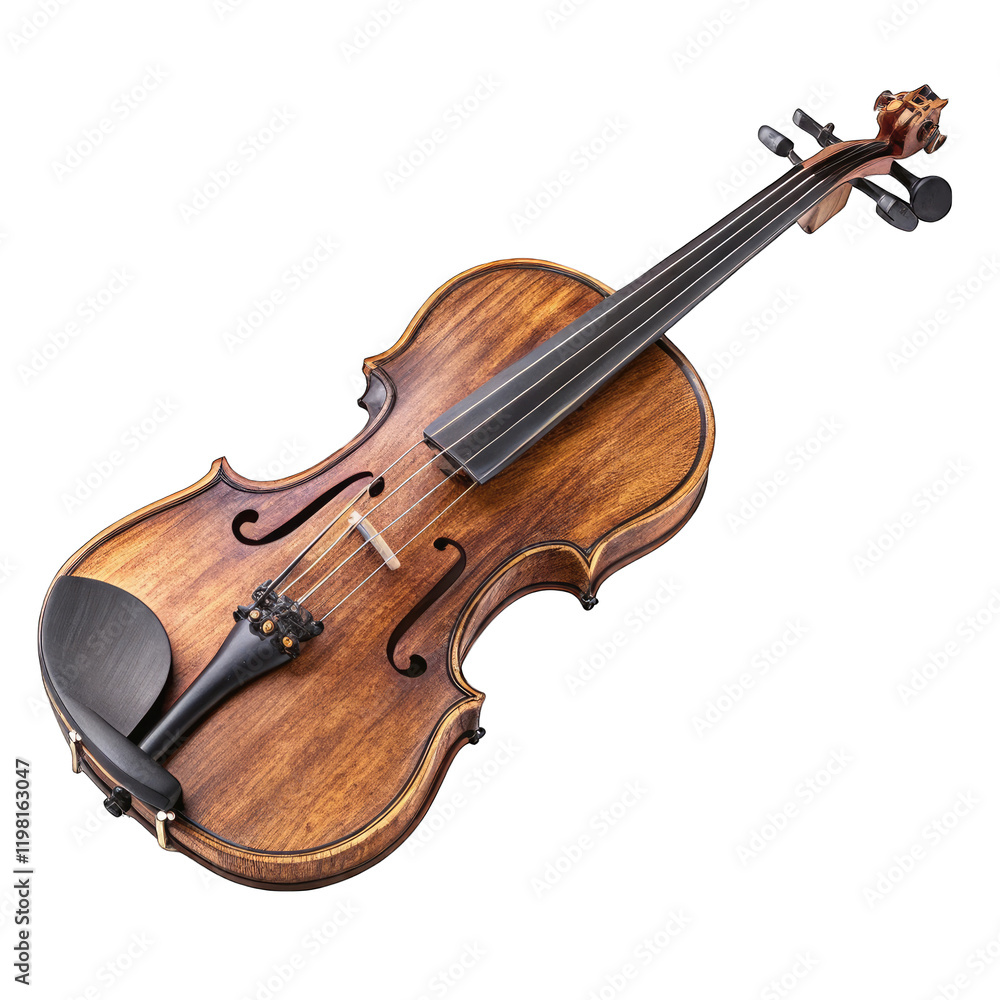 Fototapeta premium violin isolated on white background