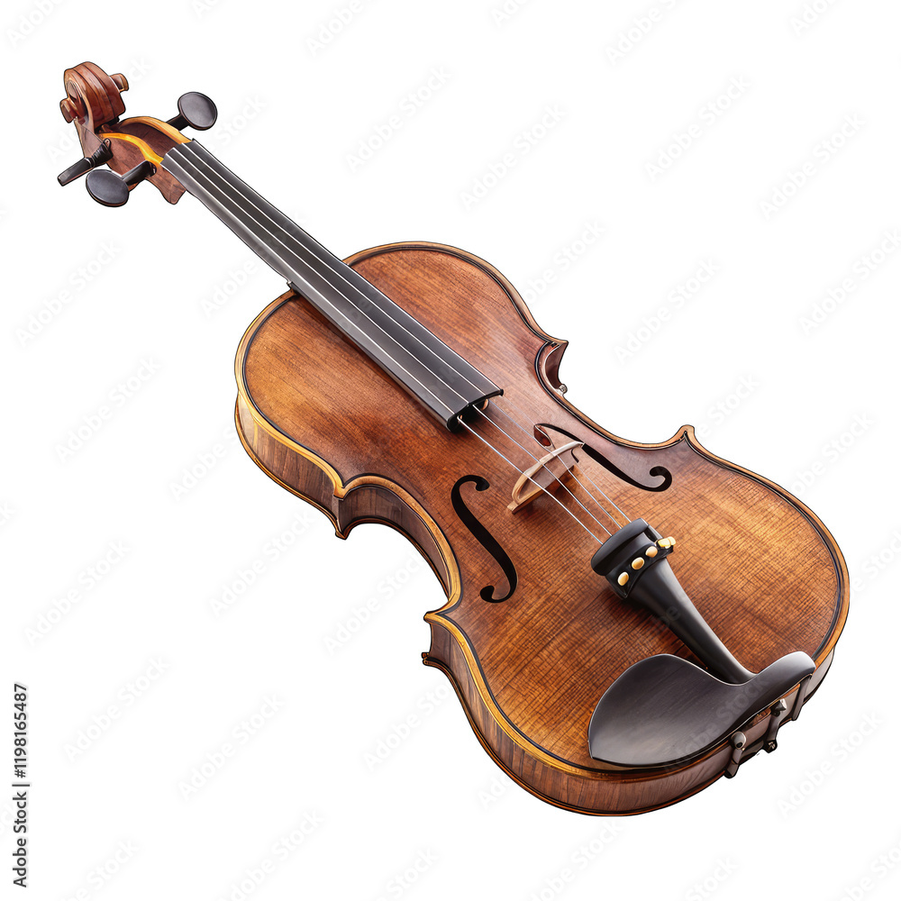 Obraz premium violin isolated on white background