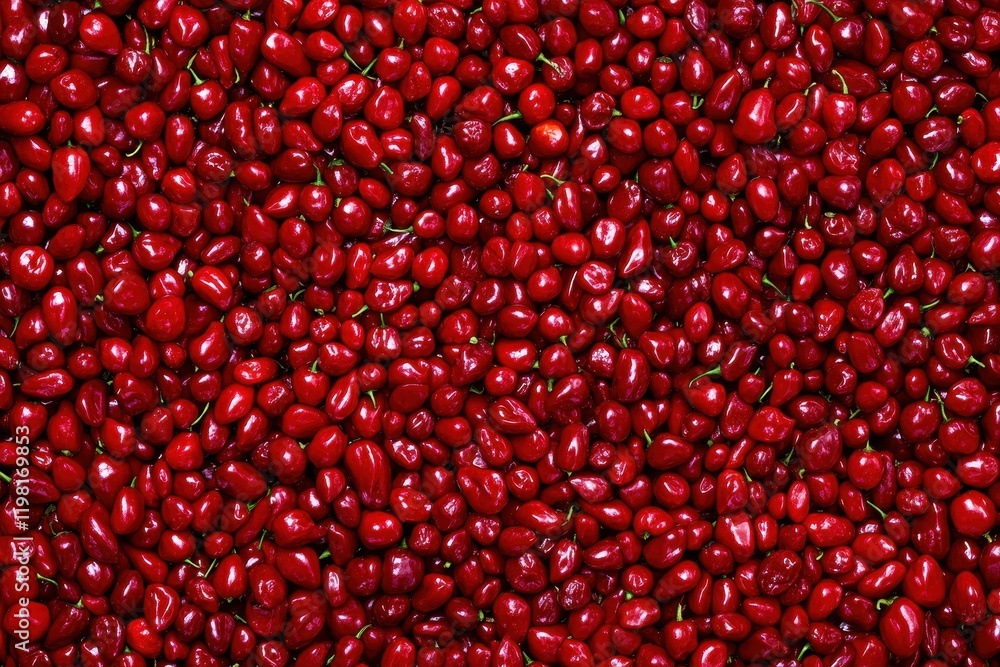 Background wallpaper featuring various red peppers including Scotch Bonnet cherry and sweet peppers arranged together Background wallpaper featuring various red peppers including Scotch Bonnet cherry and sweet peppers arranged together