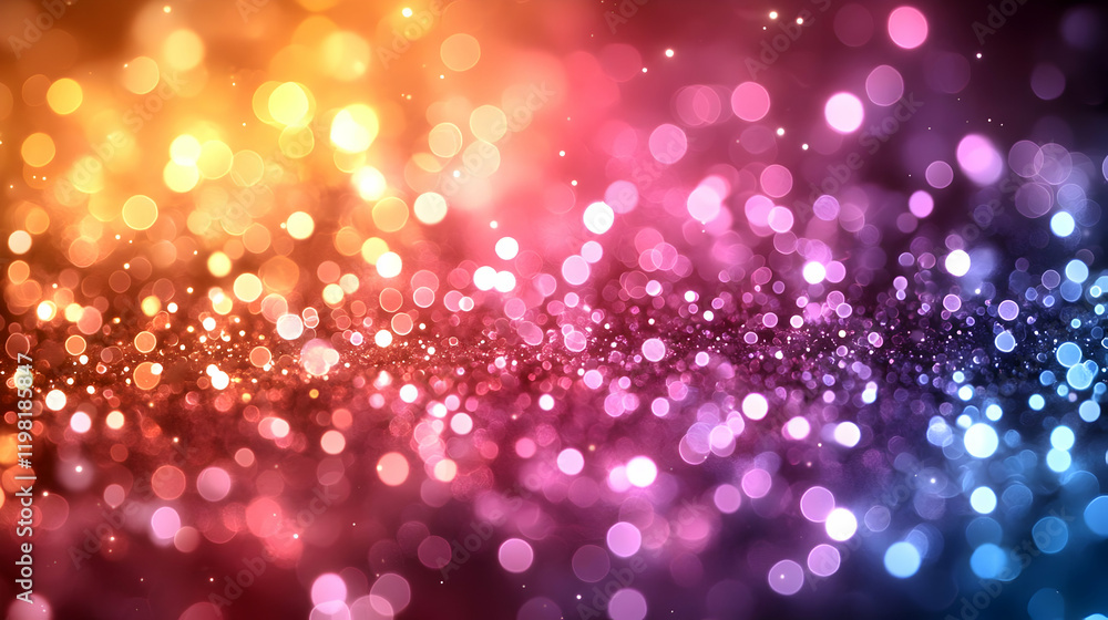 Vibrant Colorful Bokeh Lights Festive Sparkle Background Vibrant Colorful Bokeh Lights Festive Sparkle Background