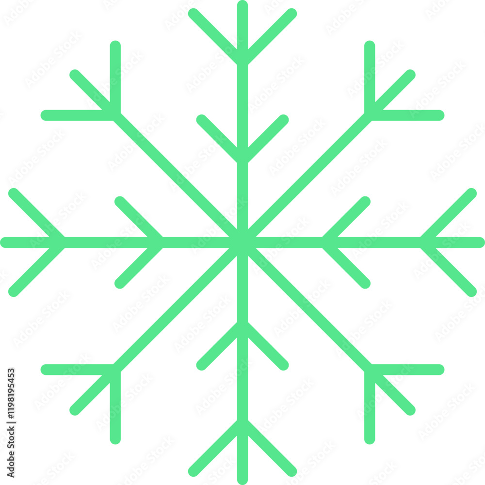 Snowflake icon single vector illustration Snowflake icon single vector illustration