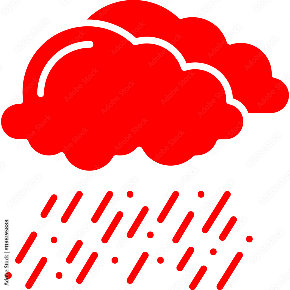 Rain icon single vector illustration Rain icon single vector illustration
