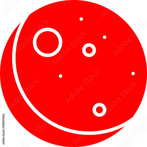 New Moon icon single vector illustration