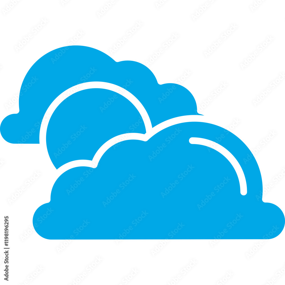 Partly Cloudy icon single vector illustration Partly Cloudy icon single vector illustration