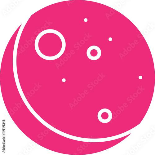 New Moon icon single vector illustration