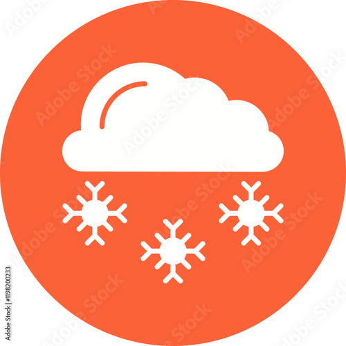 Snowy icon single vector illustration