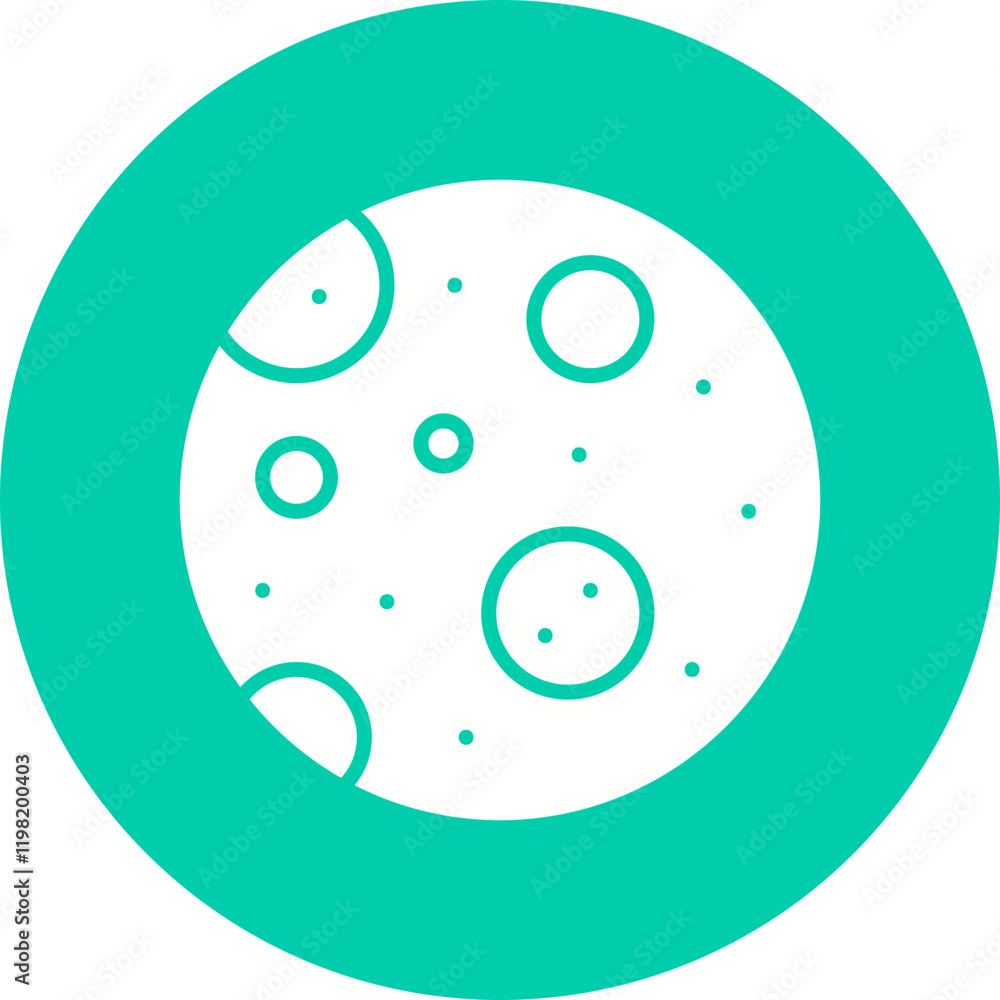 Full Moon icon single vector illustration Full Moon icon single vector illustration