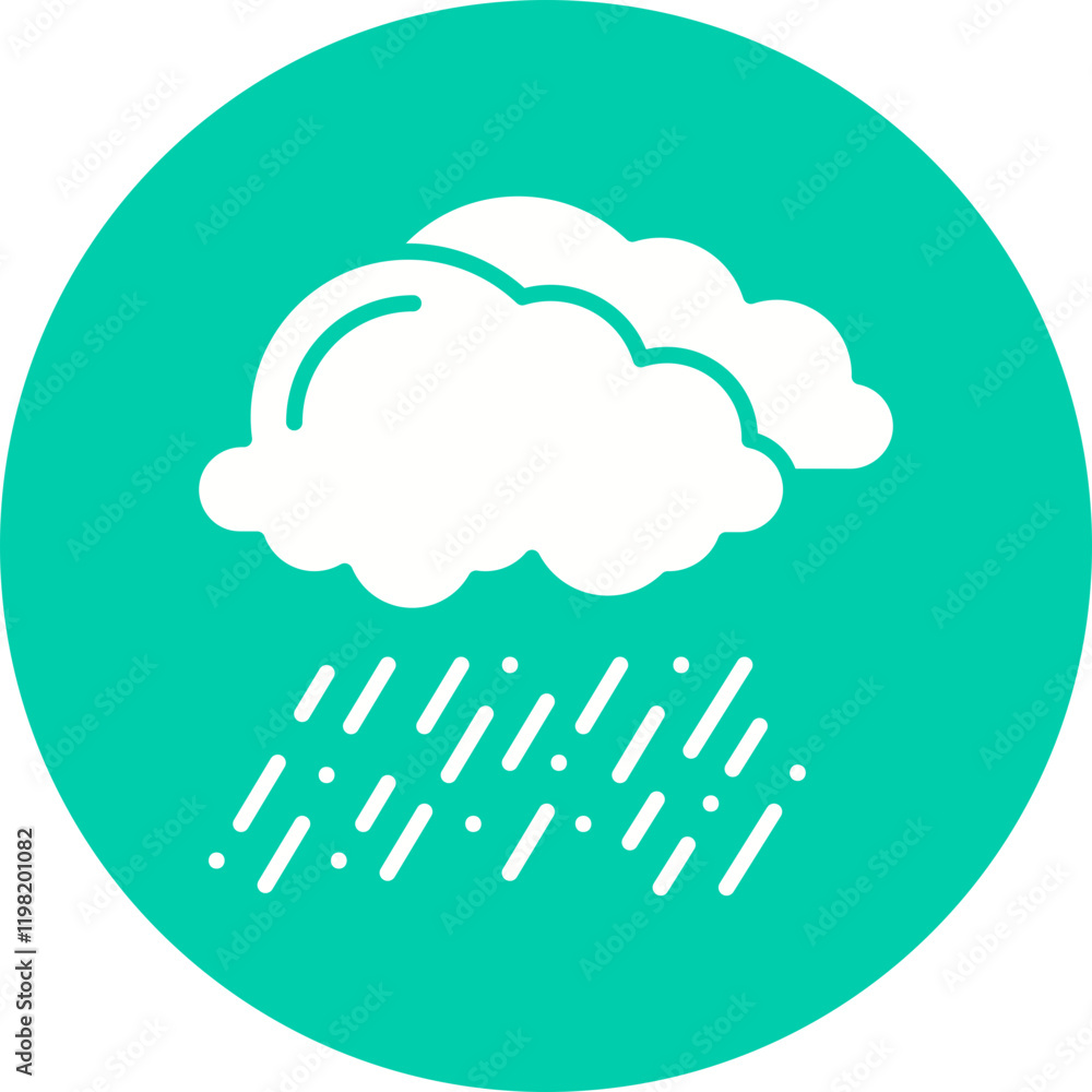 Rain icon single vector illustration Rain icon single vector illustration