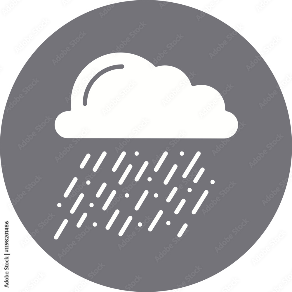 Heavy Rain icon single vector illustration Heavy Rain icon single vector illustration