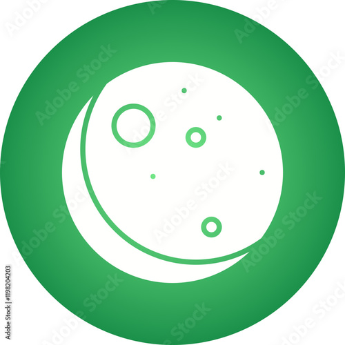 New Moon icon single vector illustration