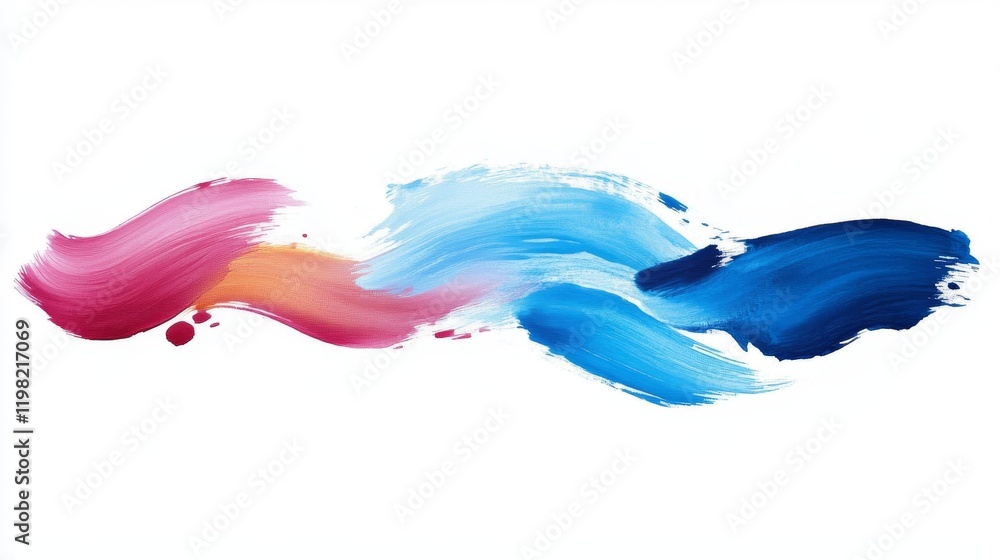 Fototapeta premium Abstract watercolor brush strokes painted background. Texture paper. illustration