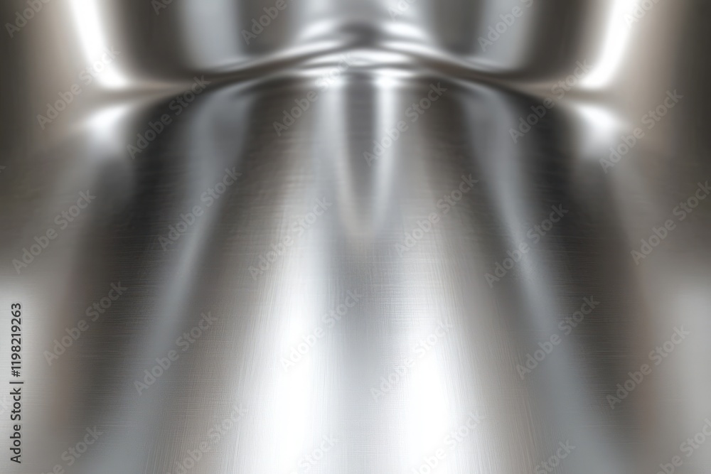 Naklejka premium Shiny Stainless Steel Texture Background with Smooth Reflective Metallic Surface and Elegant Finish