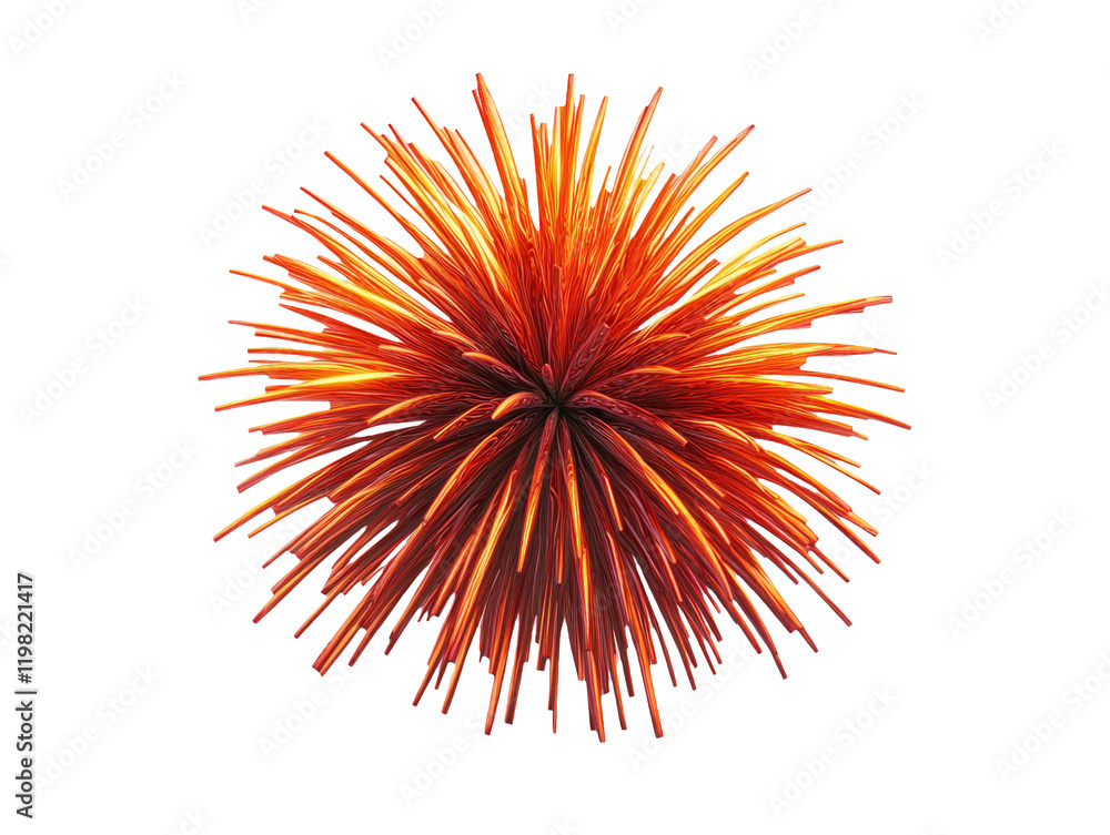 Obraz premium Magical Star-Shaped Fireworks Display in Enchanting Night Sky
