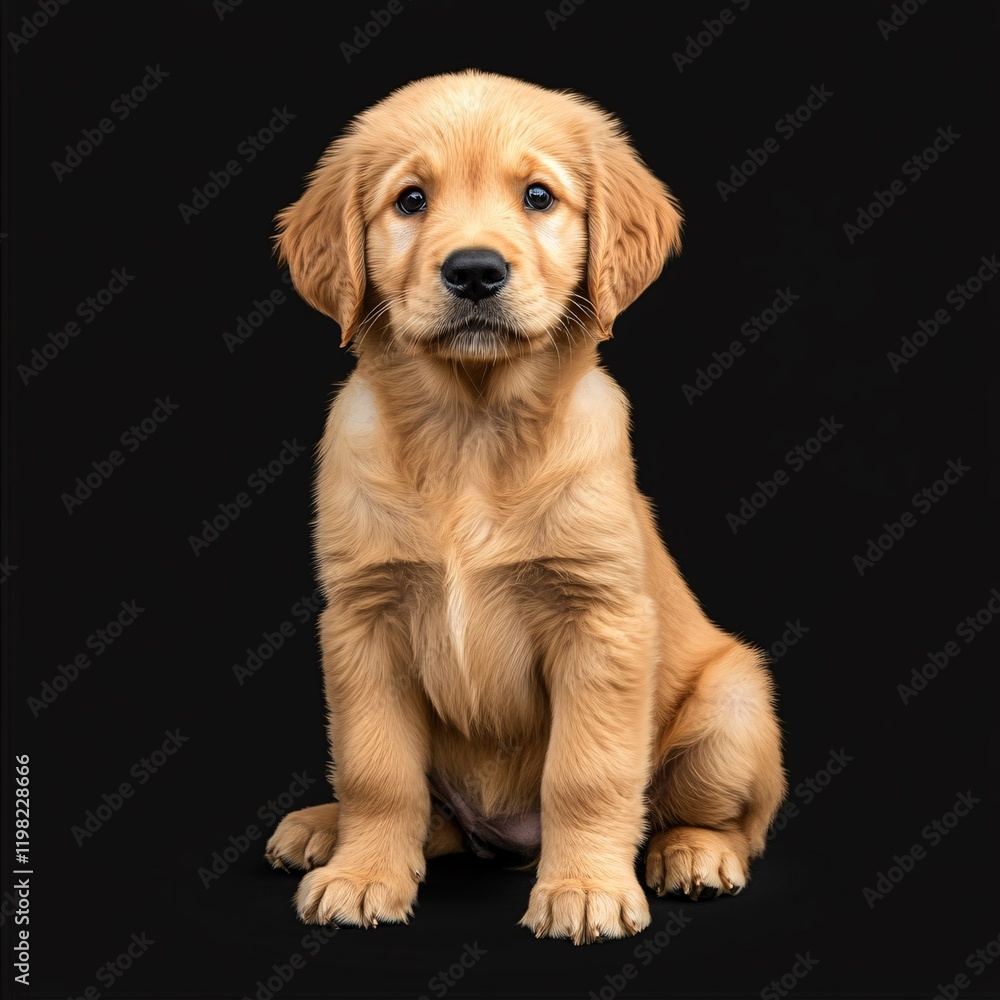 Fototapeta premium golden retriever puppy