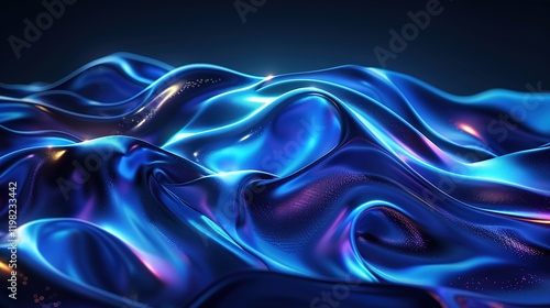 Wallpaper Mural Blue_glowing_light_background_with_a_black_and_blue Torontodigital.ca