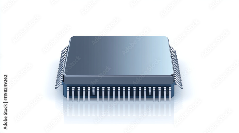 sleek 3D processor chip in monochrome tones, showcasing modern technology and design. This highlights intricate details and structure of chip sleek 3D processor chip in monochrome tones, showcasing modern technology and design. This highlights intricate details and structure of chip