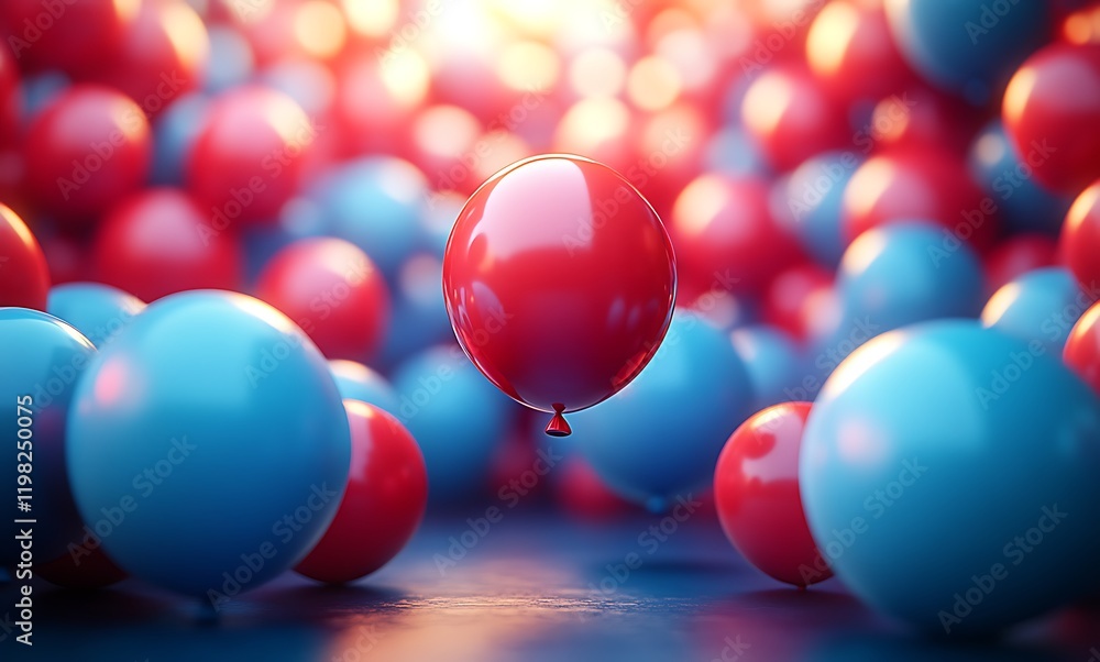 Red and blue balloons, adding a vibrant touch to the celebration
Red and blue balloons, adding a vibrant touch to the celebration