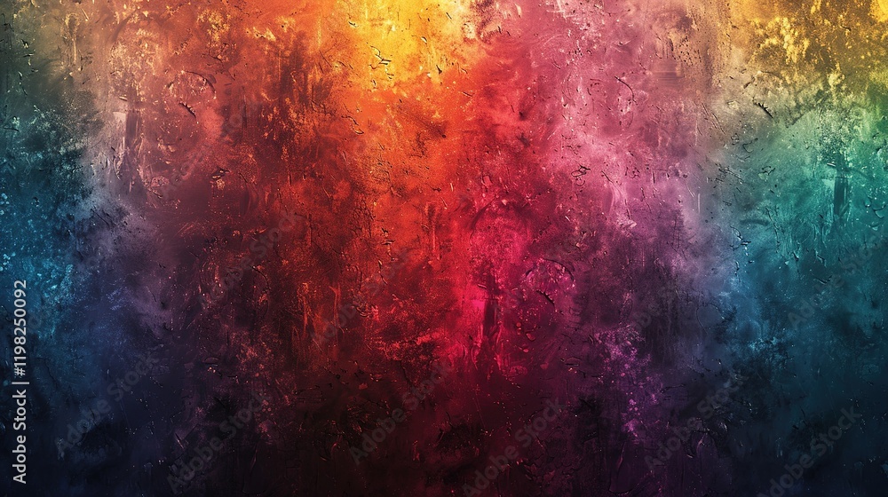 Fototapeta premium A_rainbow-colored_grainy_texture_that_is_highly