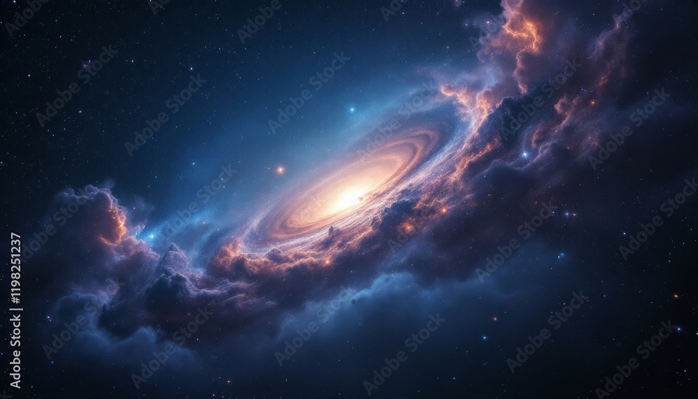 Surreal Cosmic Void: A Galaxy's Edge with Stars, Nebulae, and Subtle Cosmic Dust Surreal Cosmic Void: A Galaxy's Edge with Stars, Nebulae, and Subtle Cosmic Dust