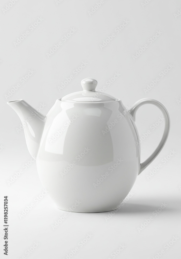 White Ceramic Teapot Kitchenware Home Decor Drinkware White Ceramic Teapot Kitchenware Home Decor Drinkware