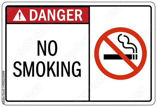 No smoking warning sign