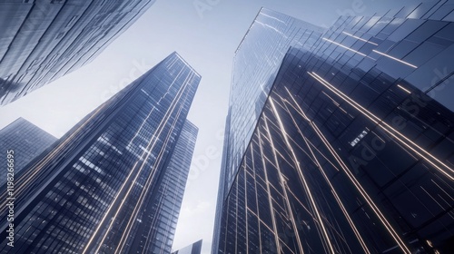 Wallpaper Mural Modern Metropolis: Skyscrapers Reaching for the Sky Torontodigital.ca