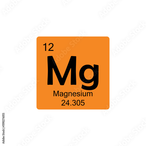 periodic table Magnesium colored icon